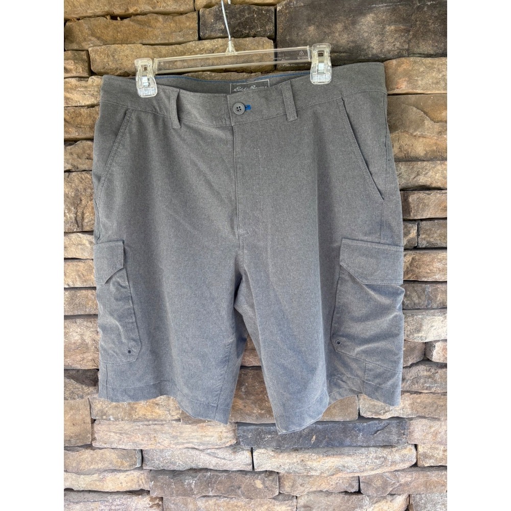 Eddie Bauer Cargo Shorts Outdoor Hiking Activewear Lightweight‎ Gray Size 35